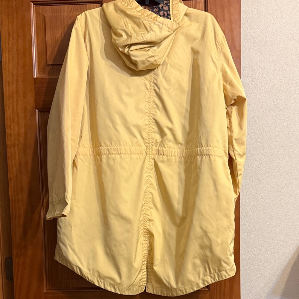 Yellow Women's Jacket with Leopard Lining size XL - Picture 4 of 6